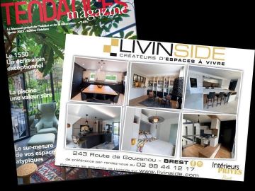 LIVINSIDE présent dans le dernier numéro Tendances Magazine de Février!
Un petit Medley de quelques réalisations 🤩